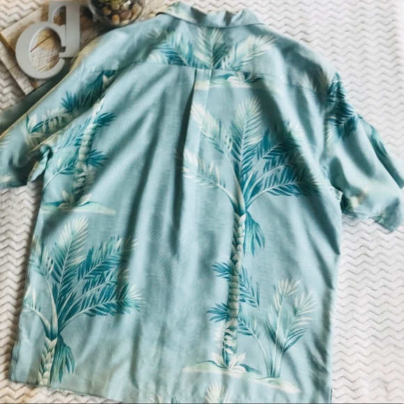 Tommy Bahama Hawaiian Mens 100% Silk Shirt - Picture 6 of 7